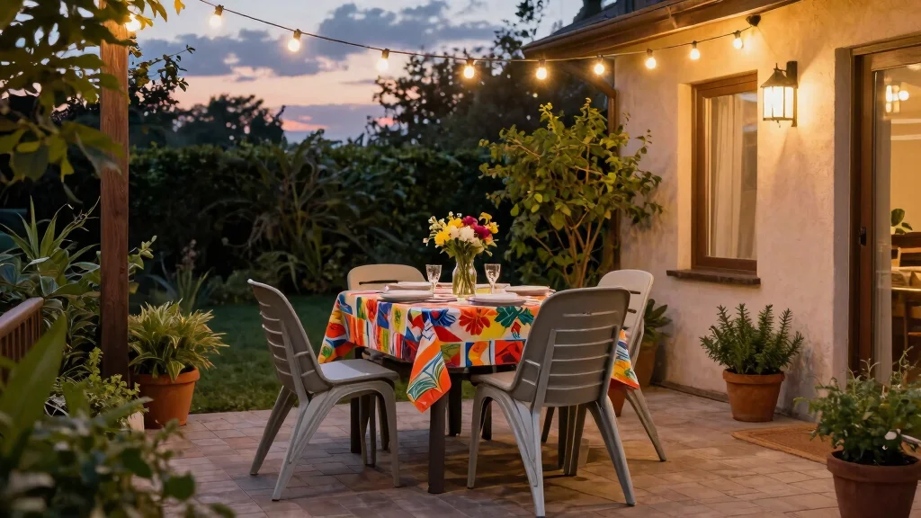15 Outdoor Dinner Table Ideas That Seat More Without Taking Up Space