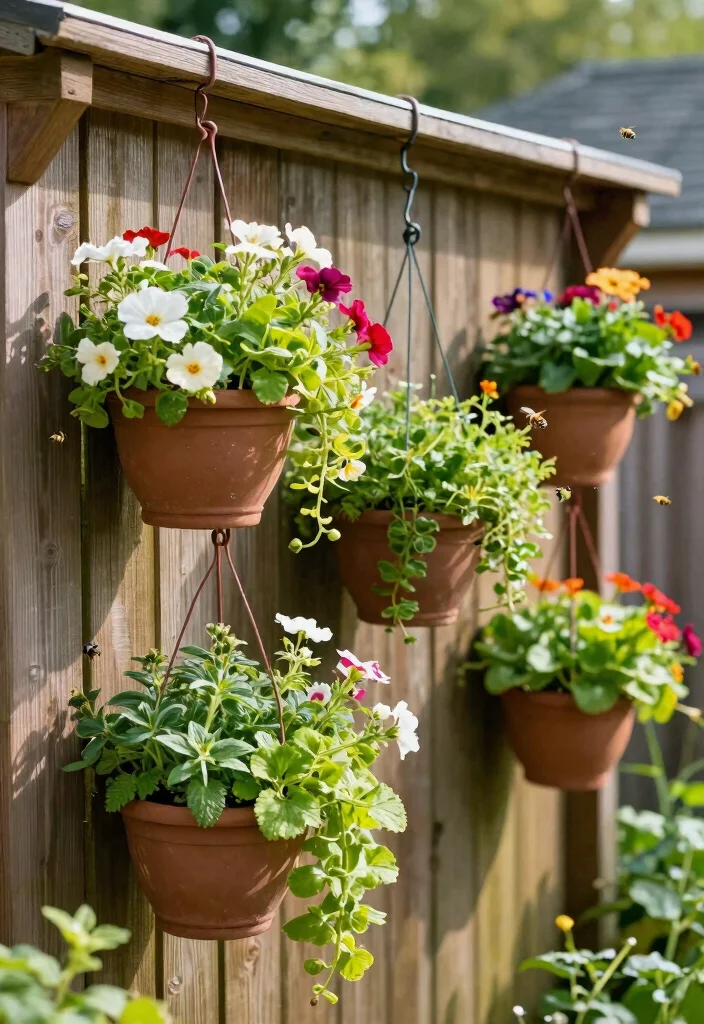 18 Raised Garden Bed Ideas That Don't Need Carpentry Skills - 14. Hanging Planters 1