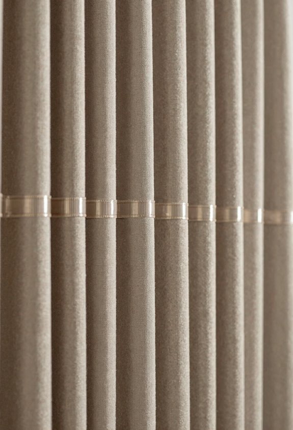 corded hooks create tailored pleats