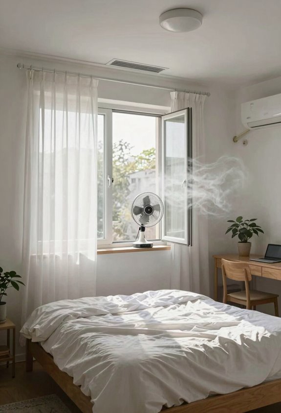 crack window for fresh air