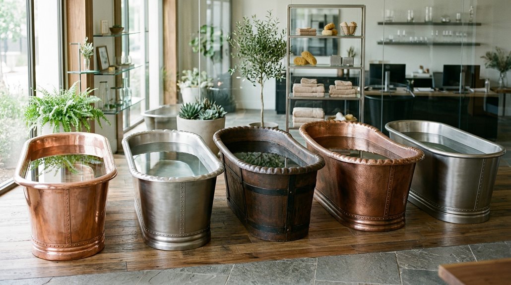 five retailers selling metal outdoor bathtubs