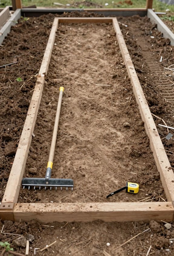 flat level clear dry site