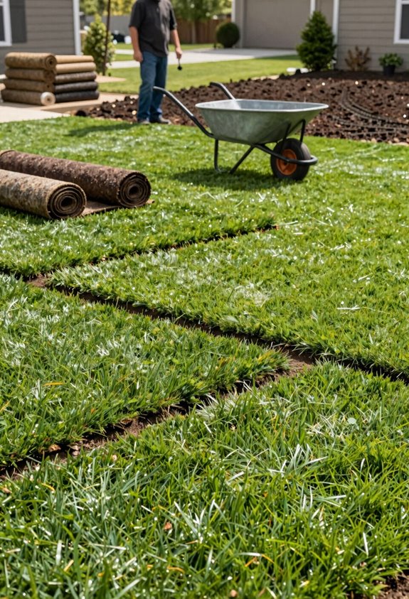 lawn size drives installation cost