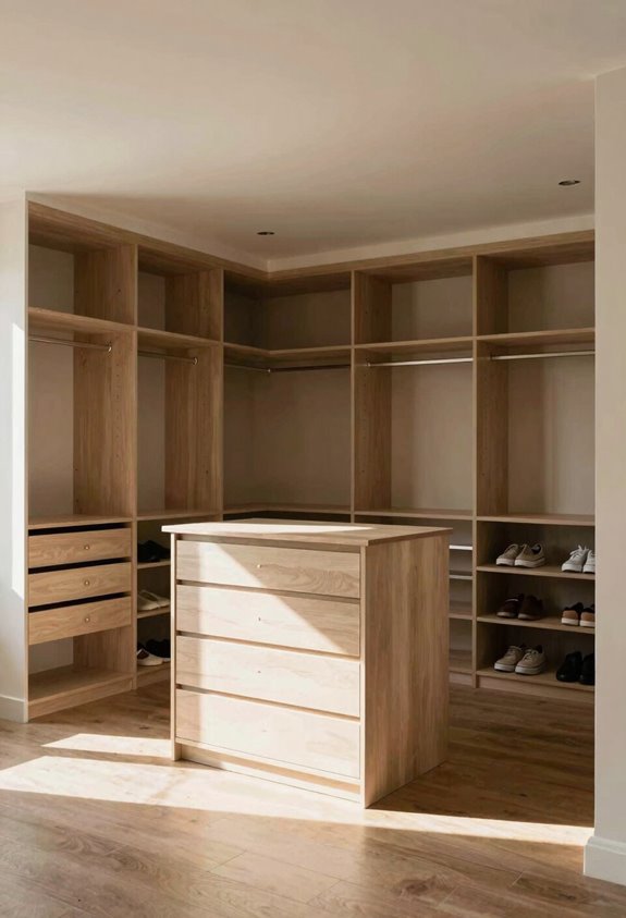 minimum to ideal walk in closet dimensions