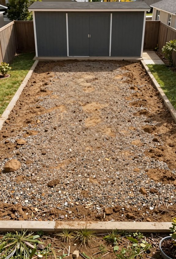 remove topsoil level compacted fill