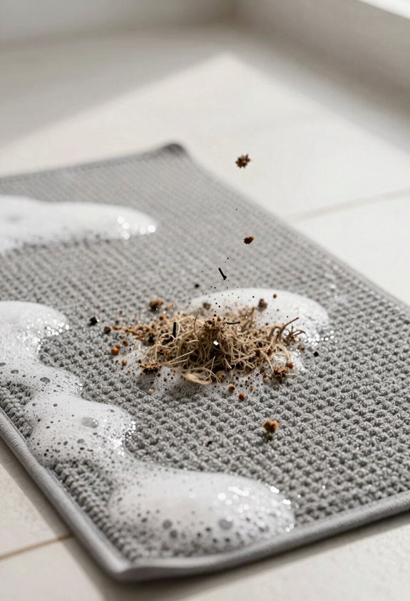 How to Wash Your Bath Mats in 5 Easy Steps 2 shake out dirt debris first