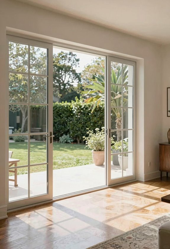 sliding doors are cheaper space saving