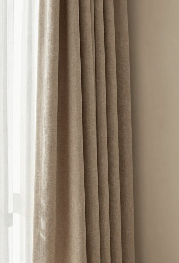 7 Curtain Colors That Complement Beige Walls 4 soft taupe adds depth with neutrality