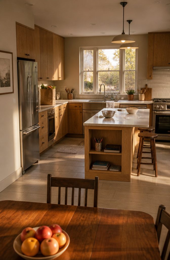 How to Plan a Kitchen: 10 Steps from Scope to Final Sign-Off 2 Kitchen interior pictured for an article about planning a household cooking space