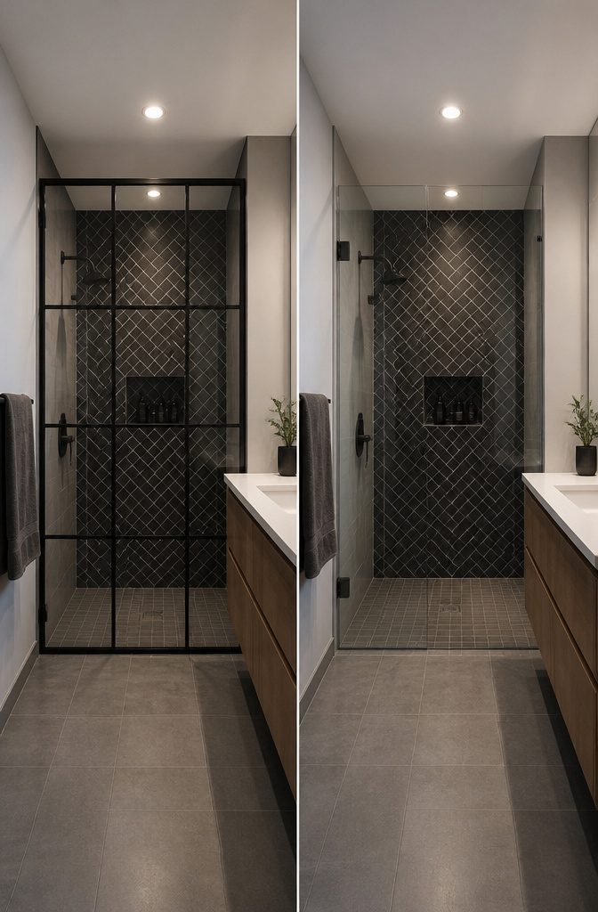 10 Small Bathroom Shower Ideas for 2026 Renovations 3 A frameless glass shower door enhances the openness of a bathroom.