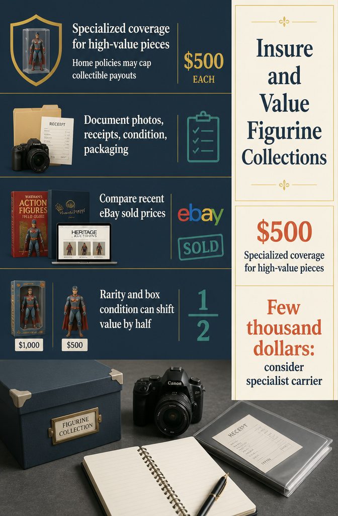 How to Display Figurines: 13 Methods That Work 18 Collectible figurine records with condition notes and item photographs