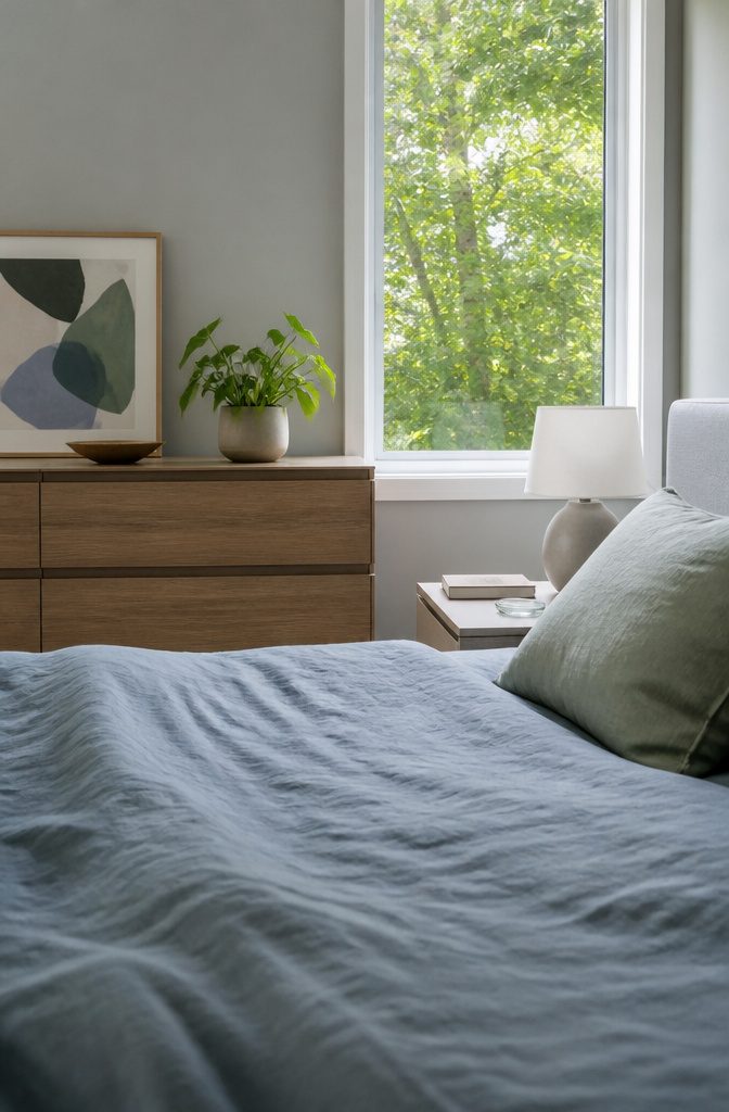 12 Ways to Organize Your Bedroom and Keep It That Way 13 Bedroom dresser displaying a framed photo a plant and a small bowl