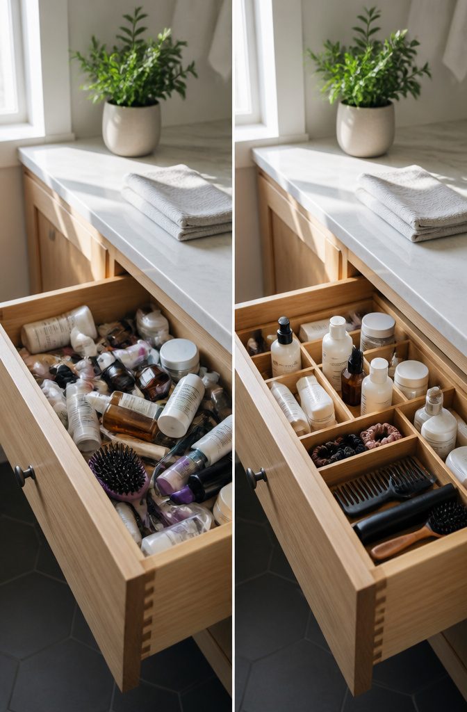 Drawer Organizer Ideas: 7 Storage Types That Actually Fit 12 A person checking the contents of an organized drawer.